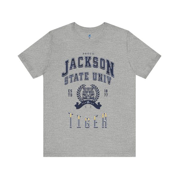 Proud Jackson State Univ Tiger Men's Navy Jersey Short Sleeve Tee