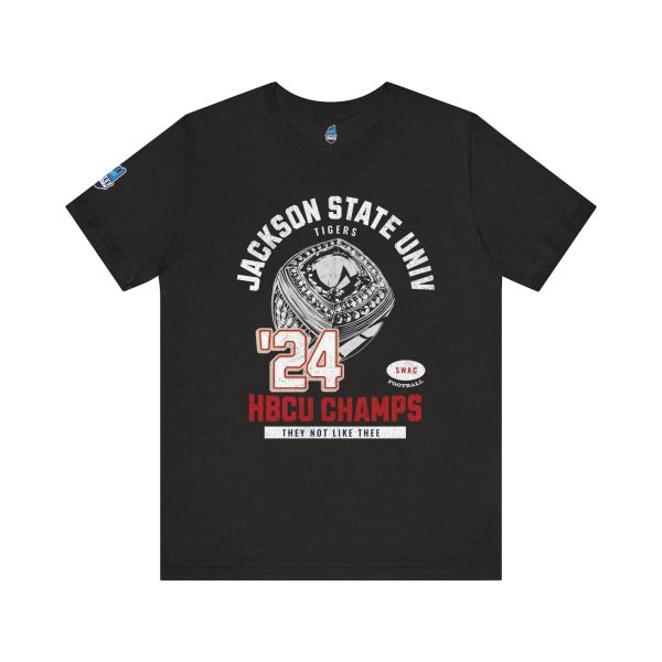 14270937653632747595_2048.jpeg Jackson State Univ HBCU Champions Ring "They Not Like Thee" White Jersey Short Sleeve Tee