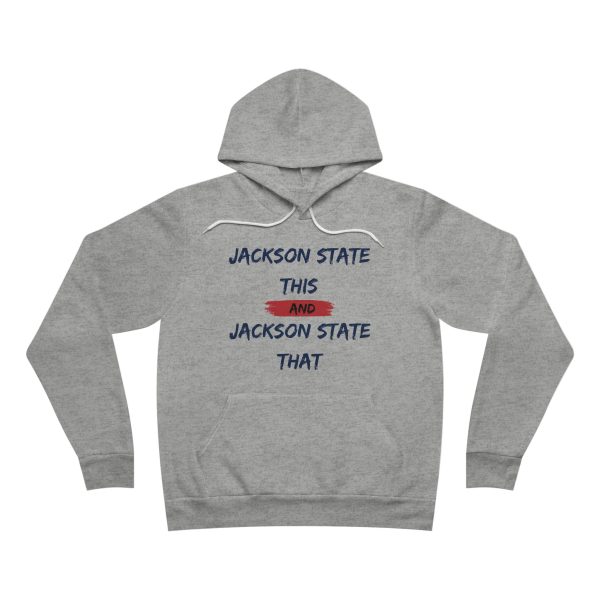 14382577660080744269_2048.jpeg Jackson State This, Jackson State That Men's Block Red Fleece Pullover Hoodie