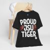 Proud JSU Tiger Mascots Men's White Jersey Short Sleeve Tee