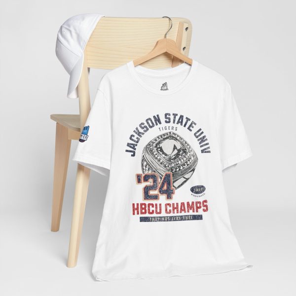 14639199831605463493_2048.jpeg Jackson State Univ HBCU Champions Ring "They Not Like Thee" Jersey Short Sleeve Tee