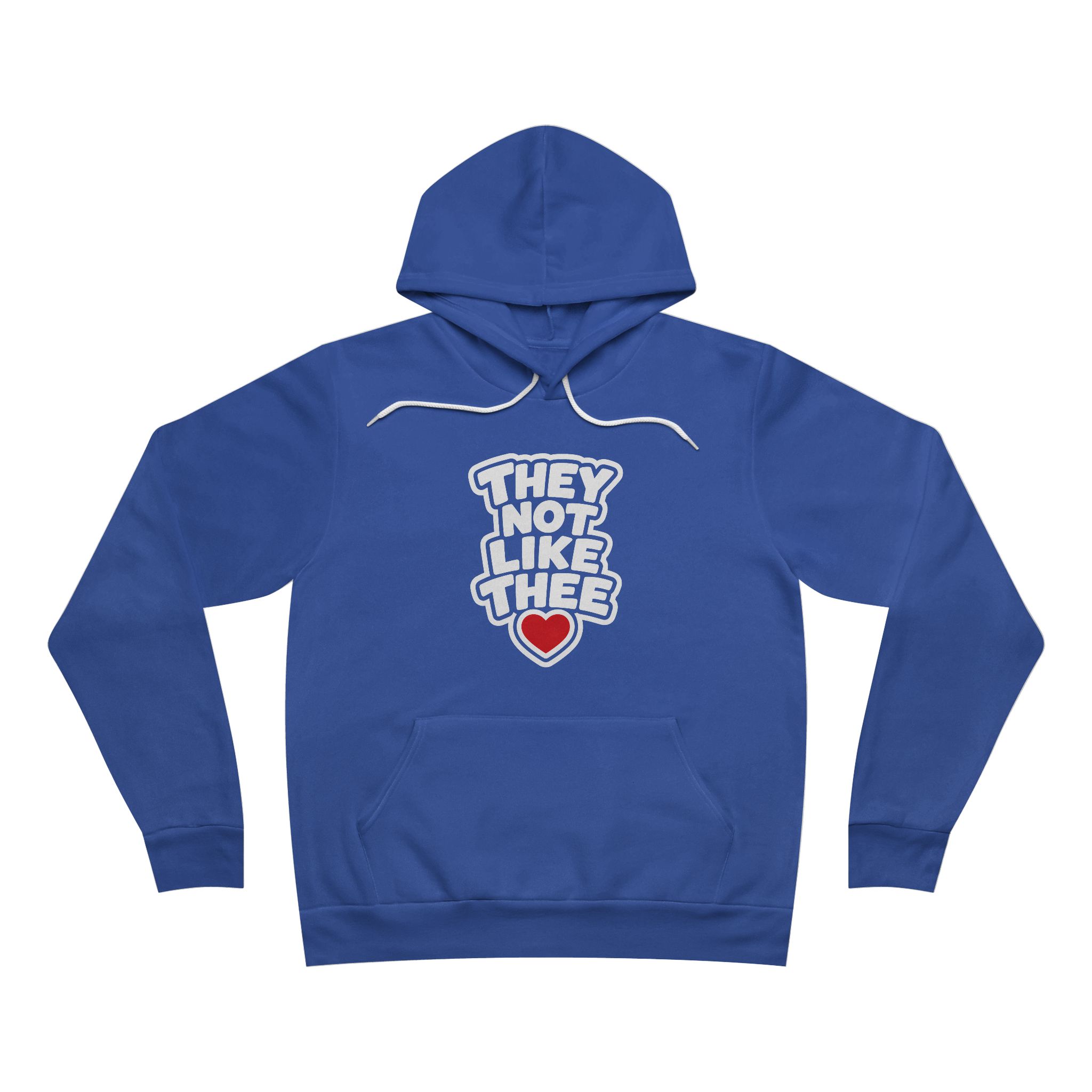 They Not Like Thee White Men's Fleece Pullover Hoodie