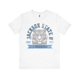 Jackson State Univ #TheeILove Men's Baby Blue Jersey Short Sleeve Tee