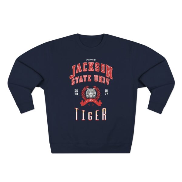 Proud Jackson State Univ Tiger Men's Red Crewneck Sweatshirt