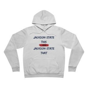 Jackson State This, Jackson State That Men's Block Red Fleece Pullover Hoodie
