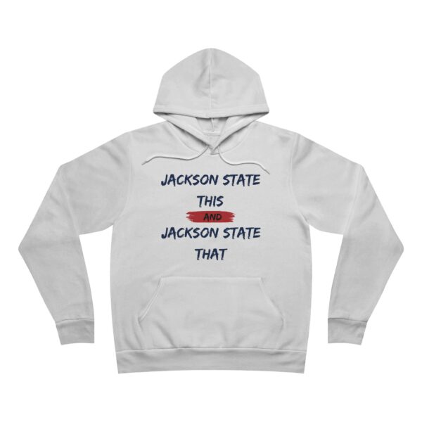 Jackson State This, Jackson State That Men's Block Red Fleece Pullover Hoodie