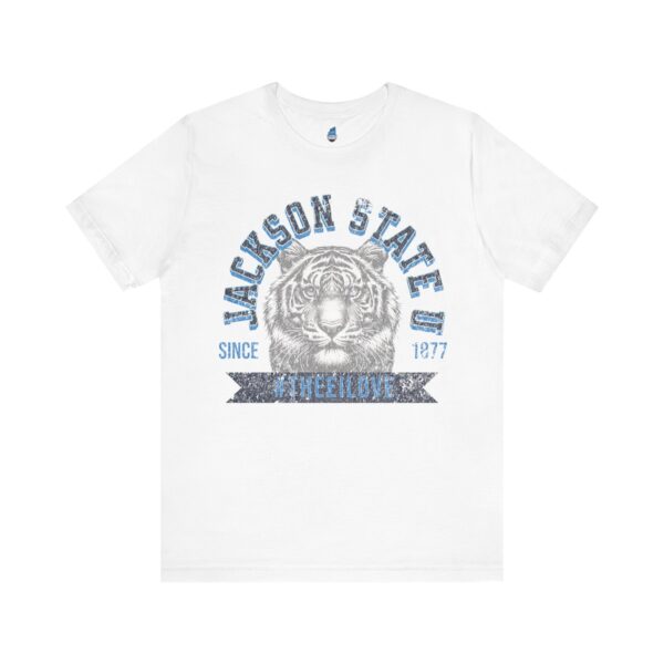 Jackson State Univ #TheeILove Men's Navy Jersey Short Sleeve Tee