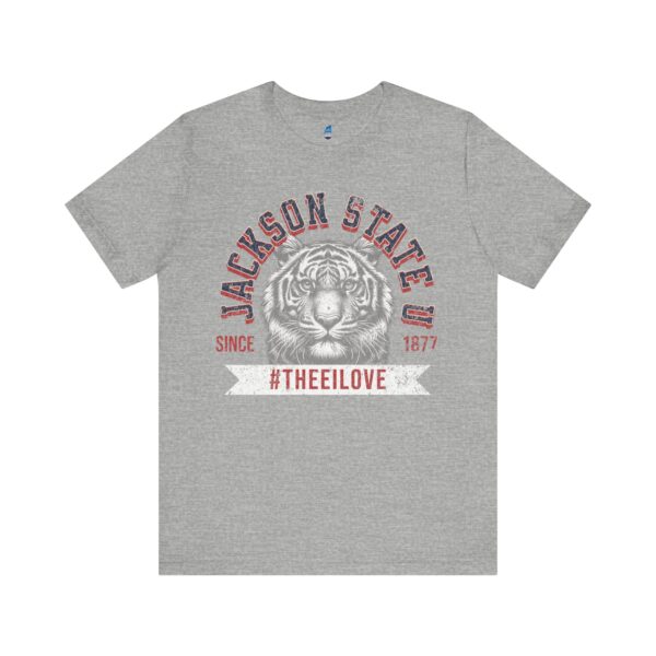 Jackson State Univ #TheeILove Men's White Jersey Short Sleeve Tee