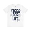 Tiger For Life Paws Men's Navy Jersey Short Sleeve Tee