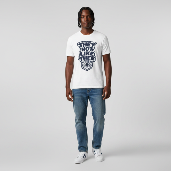 They Not Like Thee Men's Tiger Navy Jersey Short Sleeve Tee