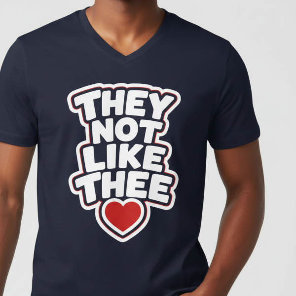 20260629150205-1f173cb7-dbde-6c64-b11f-026dba2edf81.png They Not Like Thee White Men's Jersey Short Sleeve V-Neck Tee