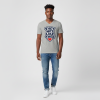 They Not Like Thee Navy Men's Jersey Short Sleeve V-Neck Tee