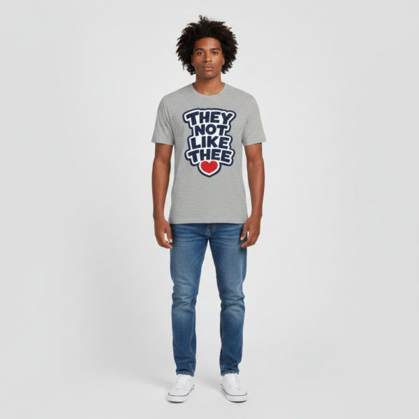 They Not Like Thee Men's Navy Jersey Short Sleeve Tee