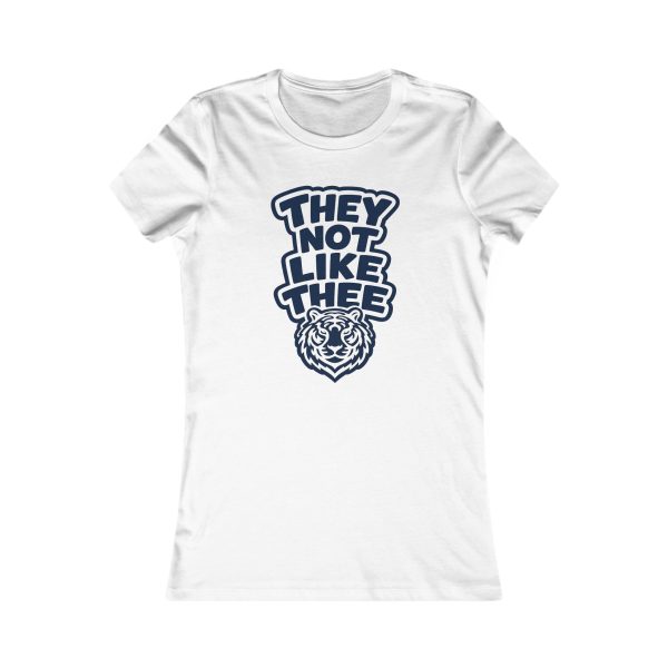 They Not Like Thee Tiger Navy Women's Favorite Tee
