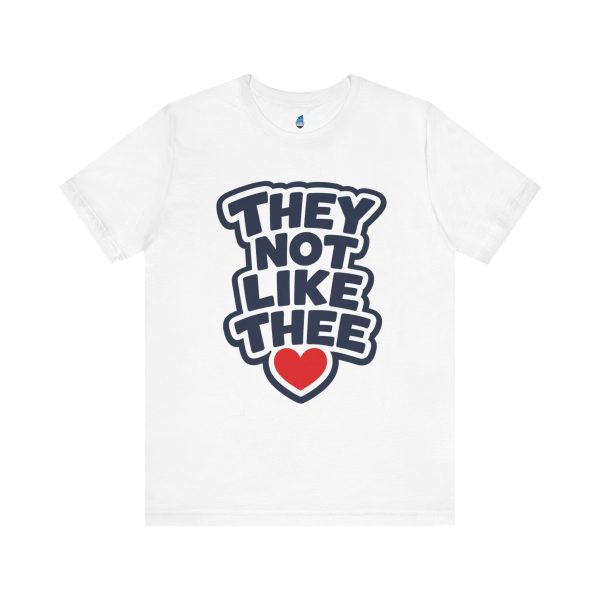 They Not Like Thee Men's Navy Jersey Short Sleeve Tee