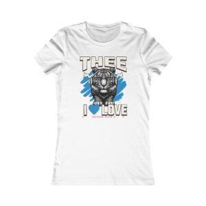 #TheeILove Jackson State U Tigerhead Women's Baby Blue Favorite Tee