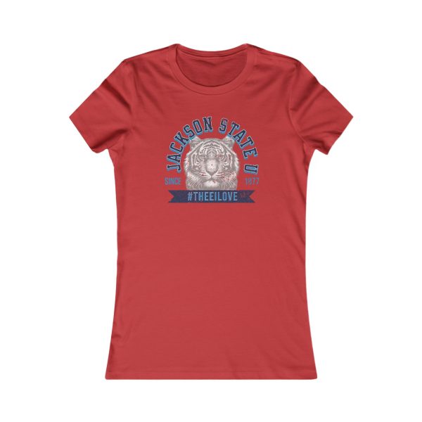 Jackson State Univ #TheeILove Women's Navy Favorite Tee