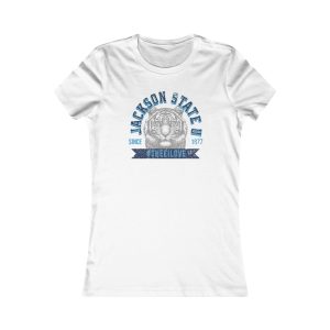 Jackson State Univ #TheeILove Women's Navy Favorite Tee