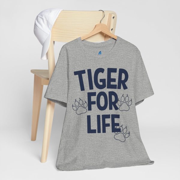 Tiger For Life Paws Men's Navy Jersey Short Sleeve Tee