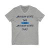 625285559760064643_2048.jpeg Jackson State This, Jackson State That Navy Baby Blue Block Men's Jersey Short Sleeve V-Neck Tee
