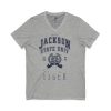 6676007054044247730_2048.jpeg Proud Jackson State Univ Tiger Men's Navy Jersey Short Sleeve V-Neck Tee
