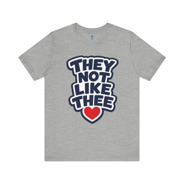 They Not Like Thee Men's Navy Jersey Short Sleeve Tee