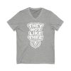 6914006083069911420_2048.jpeg They Not Like Thee Tiger White Men's Short Sleeve V-Neck Tee
