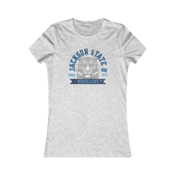 Jackson State Univ #TheeILove Women's Navy Favorite Tee