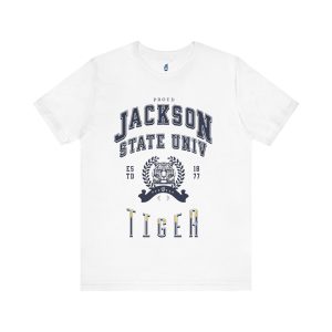 Proud Jackson State Univ Tiger Men's Navy Jersey Short Sleeve Tee