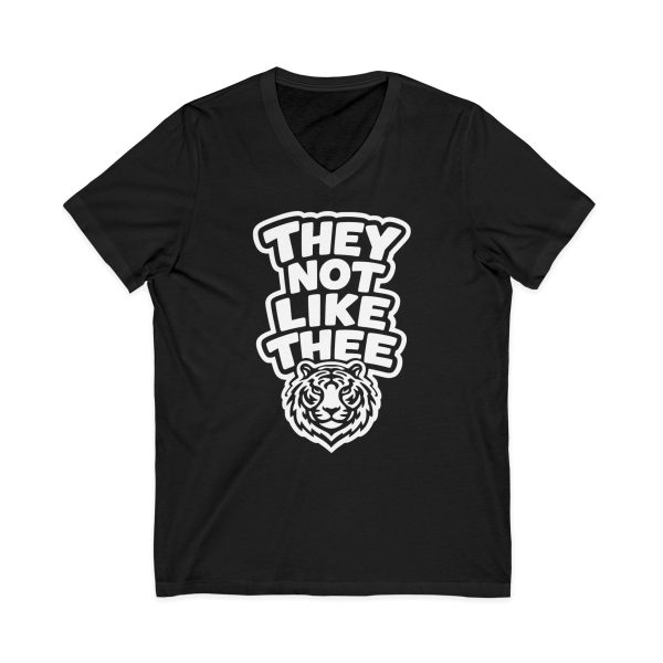 791481434852949873_2048.jpeg They Not Like Thee Tiger White Men's Short Sleeve V-Neck Tee