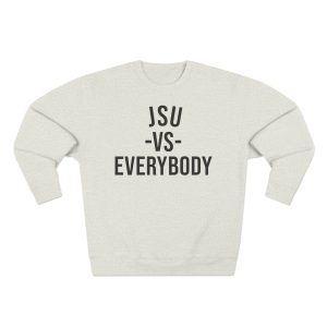 #TheeILove Jackson State U Tigerhead Men's Baby Blue Crewneck Sweatshirt