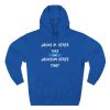 9281729154386600572_2048.jpeg Jackson State This, Jackson State That Women's Block White Baby Blue Premium Pullover Hoodie