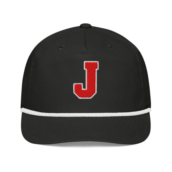 Thee Shirts "J" Red Embroidered Golf Rope Cap