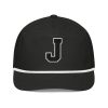 Thee Shirts "J" Navy Embroidered Golf Rope Cap