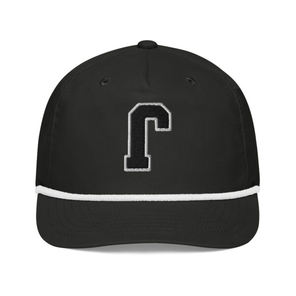 Thee Shirts Backwards "J" Navy Embroidered Golf Rope Cap