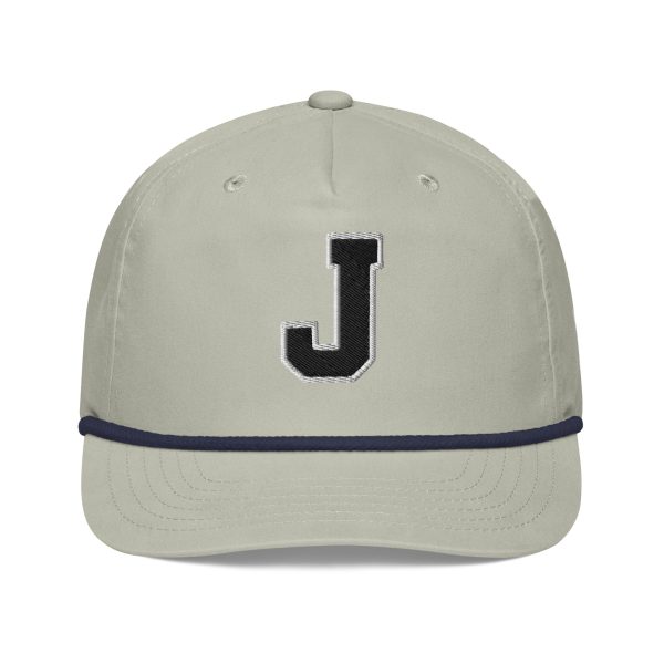 Thee Shirts "J" Navy Embroidered Golf Rope Cap