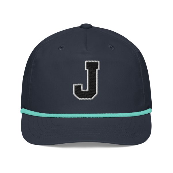 Thee Shirts "J" Navy Embroidered Golf Rope Cap
