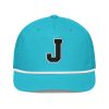 Thee Shirts "J" Navy Embroidered Golf Rope Cap