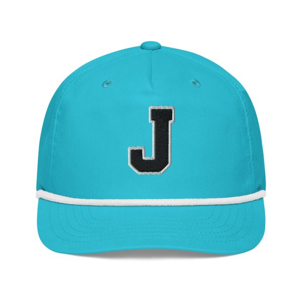 Thee Shirts "J" Navy Embroidered Golf Rope Cap