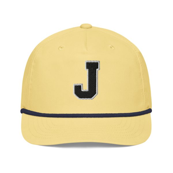 Thee Shirts "J" Navy Embroidered Golf Rope Cap
