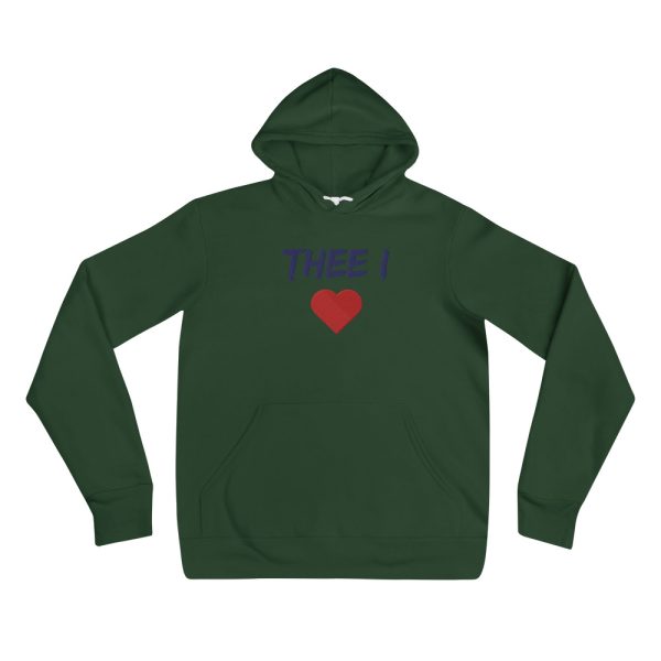 Thee I Heart Embroidered Hoodie