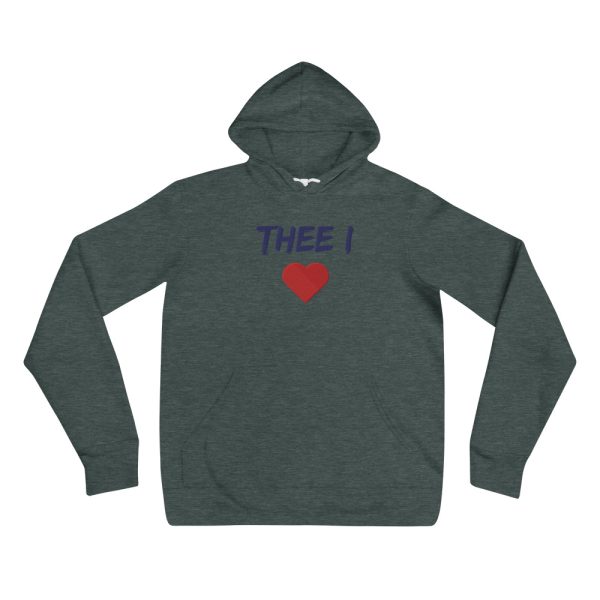 Thee I Heart Embroidered Hoodie