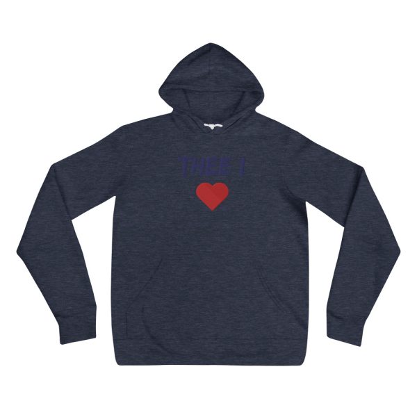 Thee I Heart Embroidered Hoodie