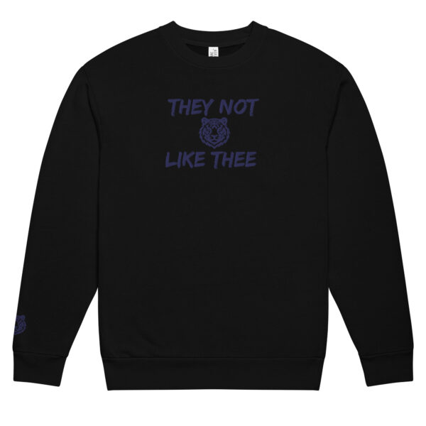 They Not Like Thee Tiger Embroidered Sweatshirt