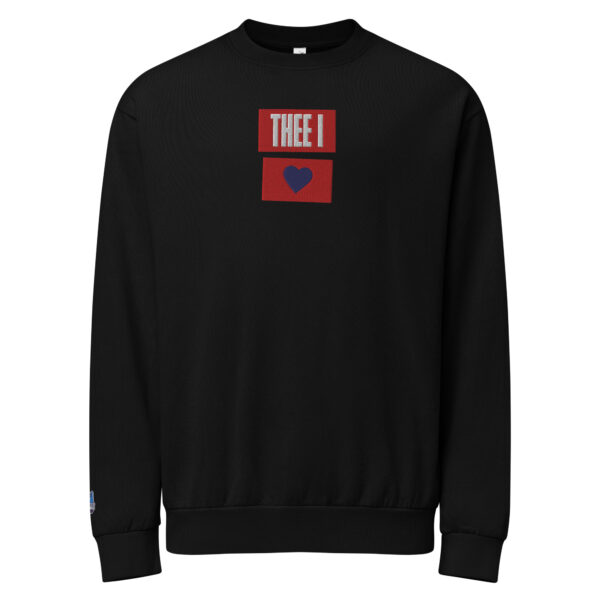 Thee I Heart Navy Stacked Embroidered Sweatshirt