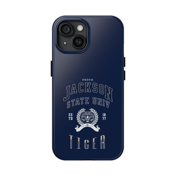 Proud Jackson State Univ Tiger White - Navy Case