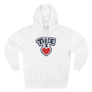 10451688448017723844_2048.jpeg Thee I Heart Women's Block Navy Premium Pullover Hoodie