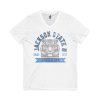 10466413825356731456_2048.jpeg Jackson State Univ #TheeILove Men's Baby Blue Jersey Short Sleeve V-Neck Tee