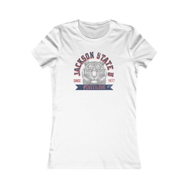 Jackson State Univ #TheeILove Women's Red Favorite Tee