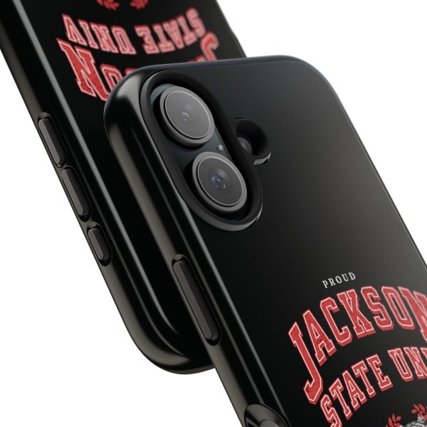 10968503317431448530_4096.jpeg Proud Jackson State Univ Tiger Red - Black Case